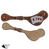 Showman ® Rider's Luck Ladies Tooled Leather Spur Straps - Country Scene Saddlery and Pet Supplies