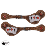 Showman ® Rider's Luck Ladies Tooled Leather Spur Straps - Country Scene Saddlery and Pet Supplies