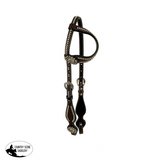 Showman ® Silver Beaded one ear headstall with conchos. - Country Scene Saddlery and Pet Supplies