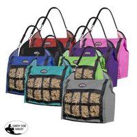 Showman ® Slow Feed Hay Tote. Durable Heavy Duty Nylon Tote Is Easy To Fill And Carry.
