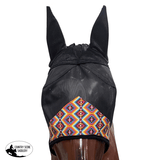 Showman ® Southwest Print accent fly mask with ears. - Country Scene Saddlery and Pet Supplies