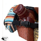 Showman ® Southwest Print Insulated Nylon Saddle Pouch. Pouches Sacks Horn Bags