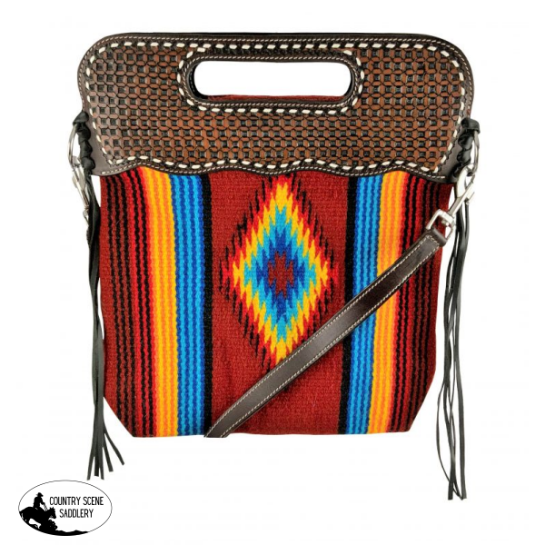 Showman ® Southwest Saddle Blanket Handbag Tote Bag