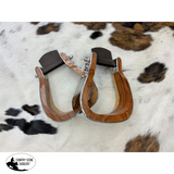 Showman ® Stainless Steel Bound 5.25” Teak Wood Stirrups. - Country Scene Saddlery and Pet Supplies
