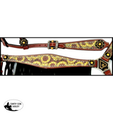 Showman ® Sunflower print one ear headstall and breast collar set. - Country Scene Saddlery and Pet Supplies