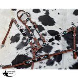 Showman ® Sw Beaded One Ear Headstall And Breastcollar Set