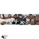 Showman ® SW beaded One Ear headstall and breastcollar set - Country Scene Saddlery and Pet Supplies