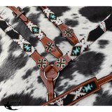 Showman ® SW beaded One Ear headstall and breastcollar set - Country Scene Saddlery and Pet Supplies