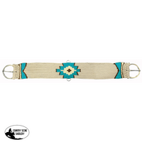 Showman ® Tan Multi Strand String Girth With Aztec Design. Western Girths