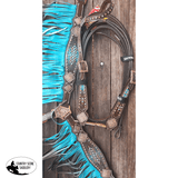 NEW! Showman ® Teal / Brown Ombre Fringe - Country Scene Saddlery and Pet Supplies