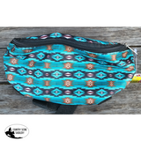 Showman ® Teal Southwest Design Print Insulated Nylon. Cruiser-Choc-Chip-Suede-Spotted-Hair