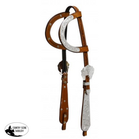 New! Showman ® Tooled Argentina Cow Leather Headstall