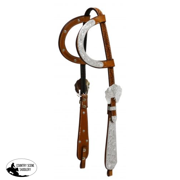 New! Showman ® Tooled Argentina Cow Leather Headstall