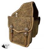 Showman ® Tooled leather saddle bag. - Country Scene Saddlery and Pet Supplies