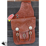 Showman ® Tooled leather saddle bag - Country Scene Saddlery and Pet Supplies