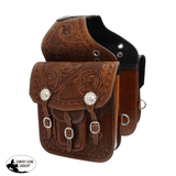 Showman ® Tooled leather saddle bag - Country Scene Saddlery and Pet Supplies