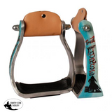 Showman ® "Trust Your Horse" barrel racer print stirrup. - Country Scene Saddlery and Pet Supplies