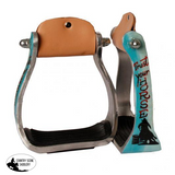 Showman ® "Trust Your Horse" barrel racer print stirrup. - Country Scene Saddlery and Pet Supplies