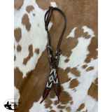 Showman ® Two Tone Argentina Cow Leather One Ear Headstall with Southwest Beaded Inlays - Country Scene Saddlery and Pet Supplies