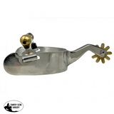 Showman ® Western Stainless Steel Mens size spurs. - Country Scene Saddlery and Pet Supplies