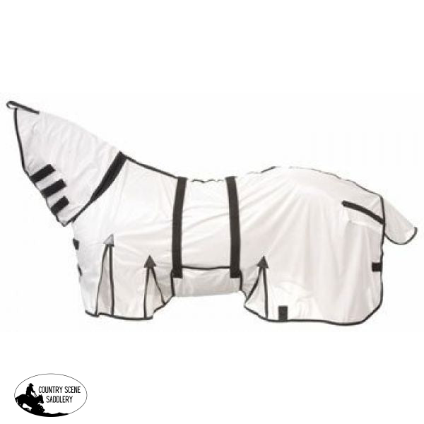 Showman® White Lightweight Mesh Fly Combo Horse Wear