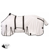 Showman® White Lightweight Mesh Fly Sheet. - Country Scene Saddlery and Pet Supplies