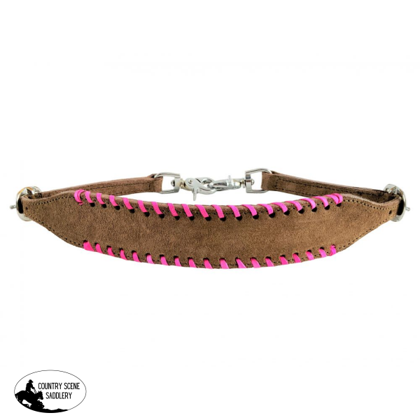 Showman ® Wither Strap Rough Out Pink Straps