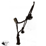 Showman® Woven brown nylon mule tape halter. - Country Scene Saddlery and Pet Supplies