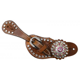 Showman ® Youth crystal rhinestone spur straps. - Country Scene Saddlery and Pet Supplies