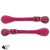 Showman ® Youth glitter leather spur straps. - Country Scene Saddlery and Pet Supplies