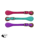 Showman ® Youth glitter leather spur straps. - Country Scene Saddlery and Pet Supplies