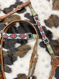 Showman ®Beaded Browband Bridle & Breast Collar set, - Country Scene Saddlery and Pet Supplies