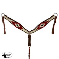 Showman Redend Point Corded One Ear Headstall And Breastcollar Set Tack Sets