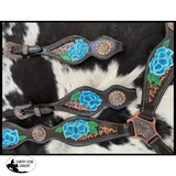 Showman ®Headstall Set Poppy Wither Straps