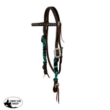 Showman Sangria Corded Mohair Browband Headstall and Breastcollar Set - Country Scene Saddlery and Pet Supplies