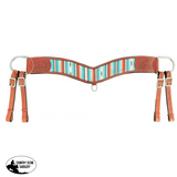 Showman Serape Southwest Print Leather Tripping Collar Bridle