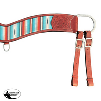 Showman Serape Southwest Print Leather Tripping Collar Bridle