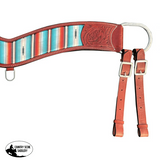 Showman Serape Southwest Print Leather Tripping Collar Bridle