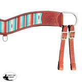 Showman Serape Southwest Print Leather Tripping Collar Bridle