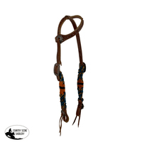 Showman Sunset Corded Mohair One Ear Headstall And Breastcollar Set Tack Sets