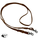 Showman Twist Braid Argentina Cow Leather Contest Reins Reins