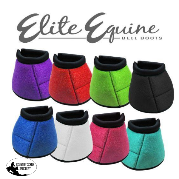 New! Showman® Elite Equine Bell Boot. Sold In Pairs.