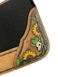 New! Showman® Pony 24" x 24" Black felt 1” saddle pad - Country Scene Saddlery and Pet Supplies
