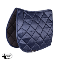 Showmaster Satin Gp Saddle Pad High Wither Navy English Pads