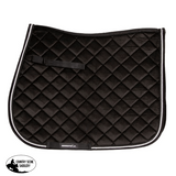 Showmaster Velvet Gp Saddle Pad With Bamboo Lining Black English Pads