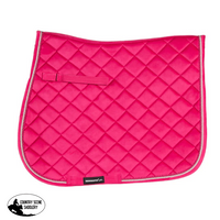 Showmaster Velvet Gp Saddle Pad With Bamboo Lining Hot Pink English Pads