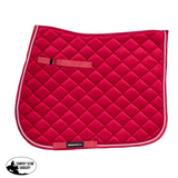 Showmaster Velvet Gp Saddle Pad With Bamboo Lining Wine English Pads