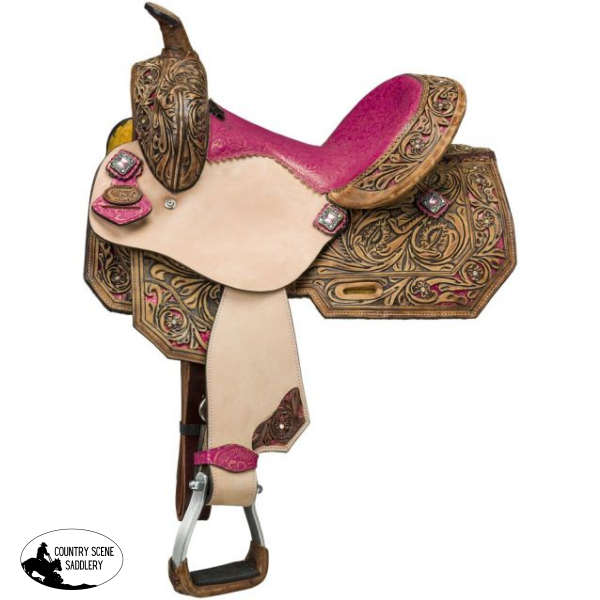 Silver Royal Youth Azalea Barrel Saddle Western Saddle