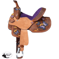 Silver Royal Youth Butterfly Saddle