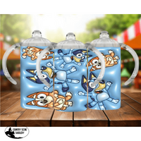 Sippy Cup - (Any Design) Blue Dog